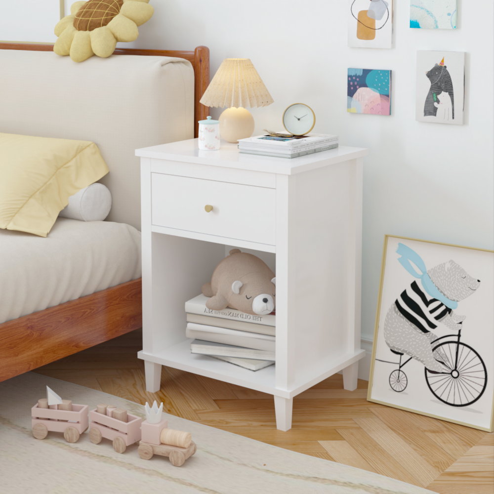 Benson Nightstand, White