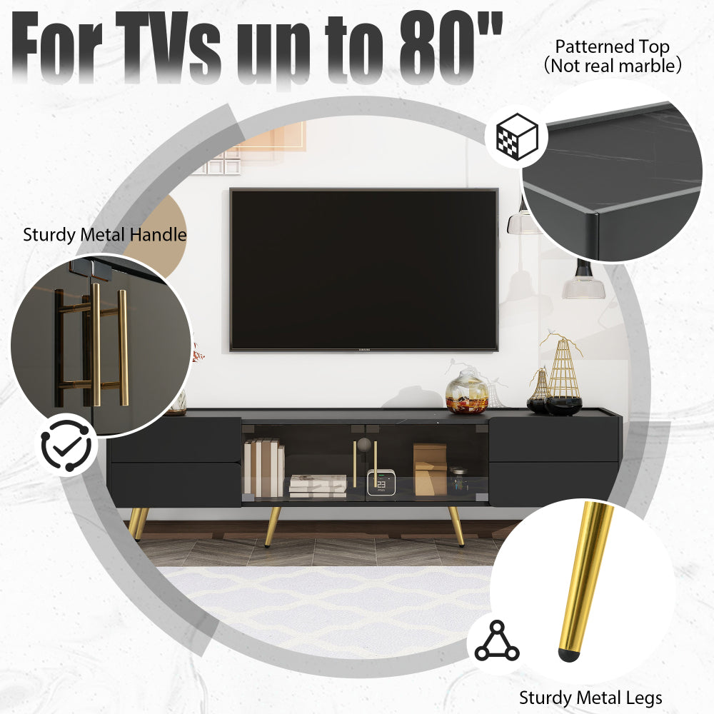 Evelynn TV Stand (Black)