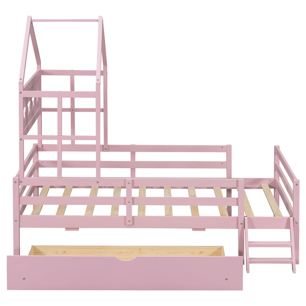 Kailey Bed Frame, Twin (Pink)
