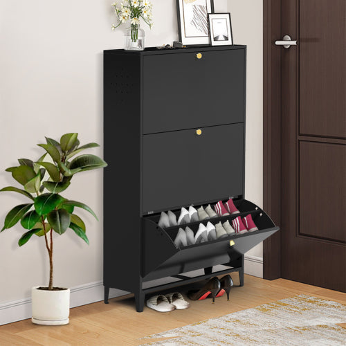 Merritt Shoe Cabinet (Black)