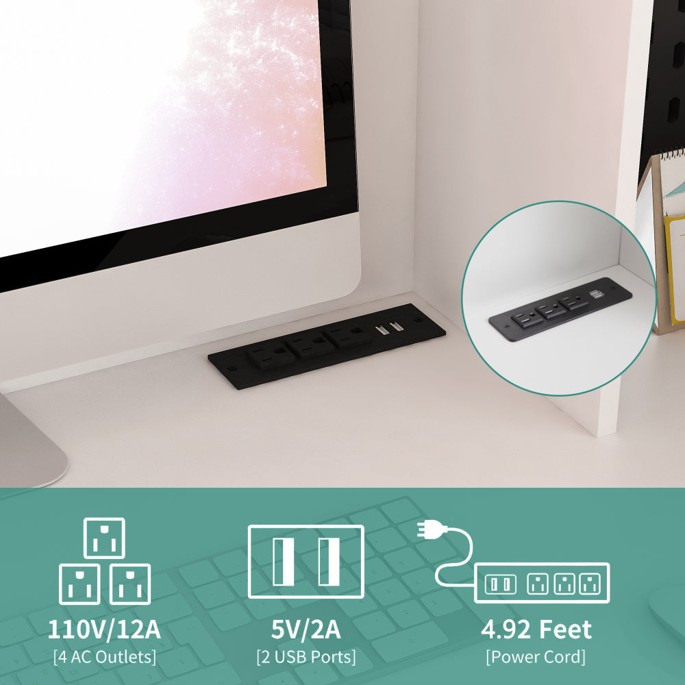 Aubriella Office Desk (White)