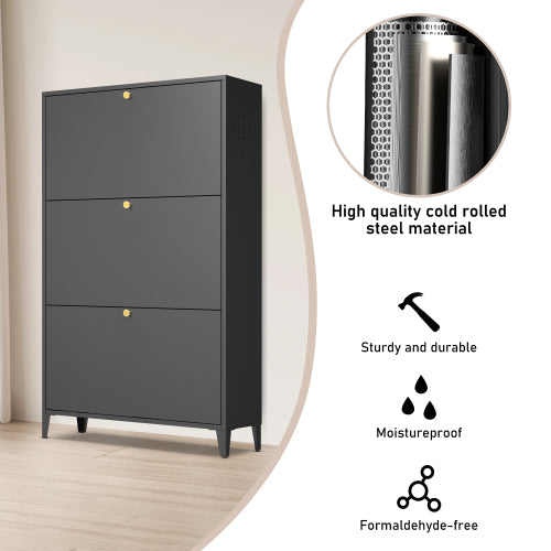 Merritt Shoe Cabinet (Black)