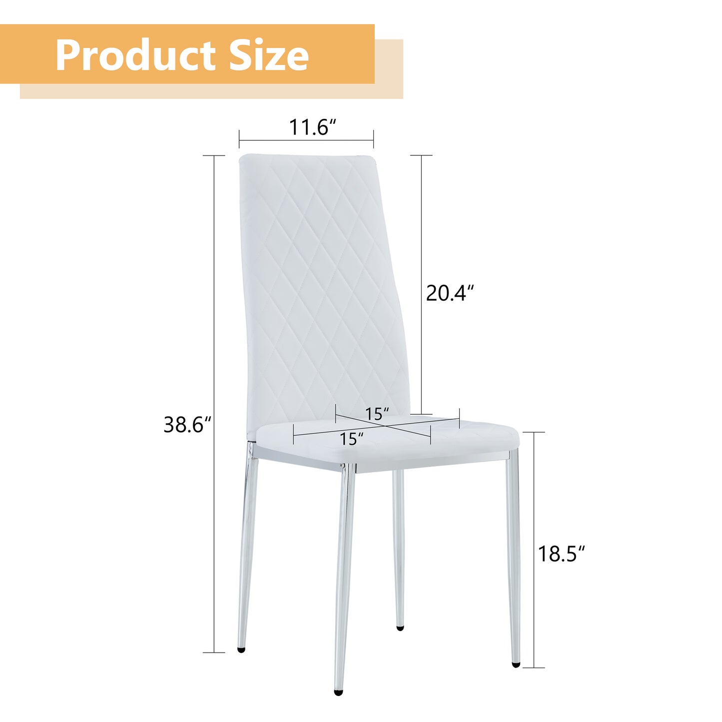 Gordon Dining Chair, Set of 4 (White)
