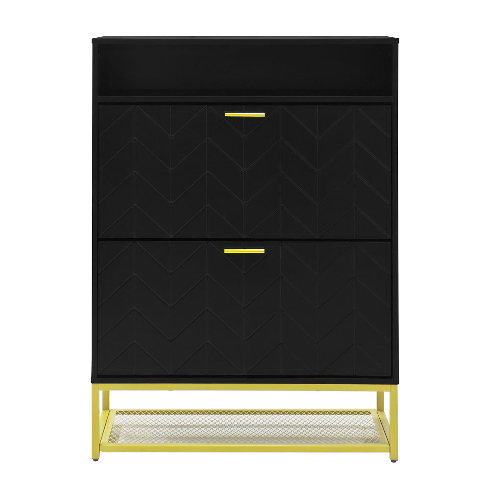 Stokes Shoe Cabinet (Black)