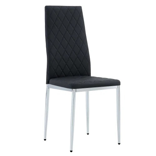 Gordon Dining Set, Set of 5 (Black)