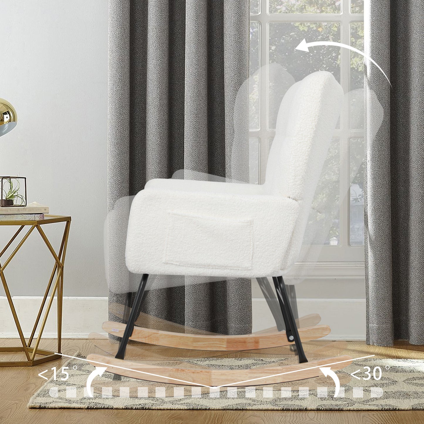 Madden Rocking Chair (White)
