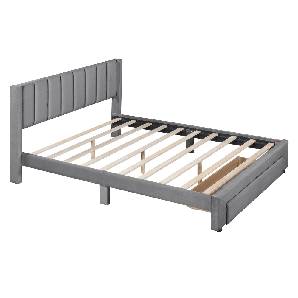 Russo Bed, Queen (Grey)