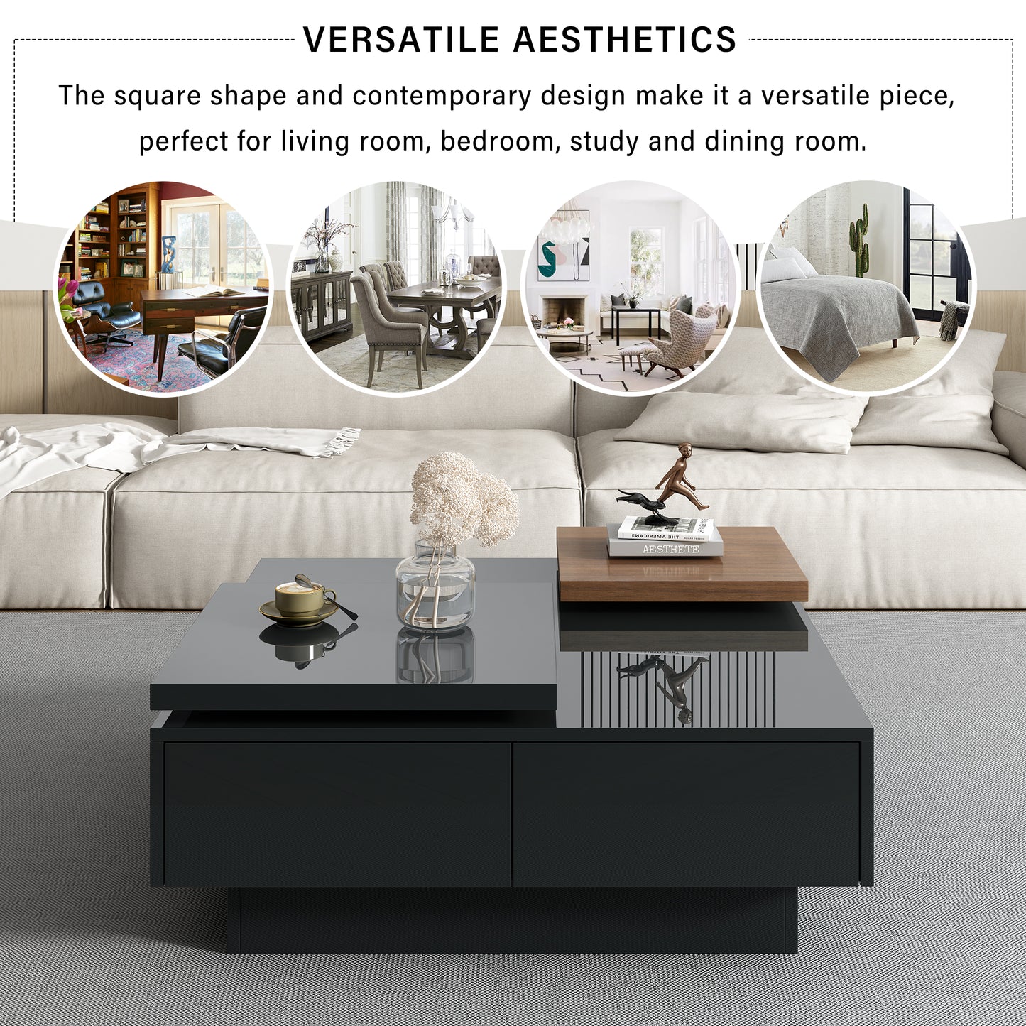 Avianna Coffee Table (Black)