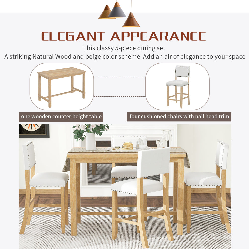 Avila Dining Set, Set of 5