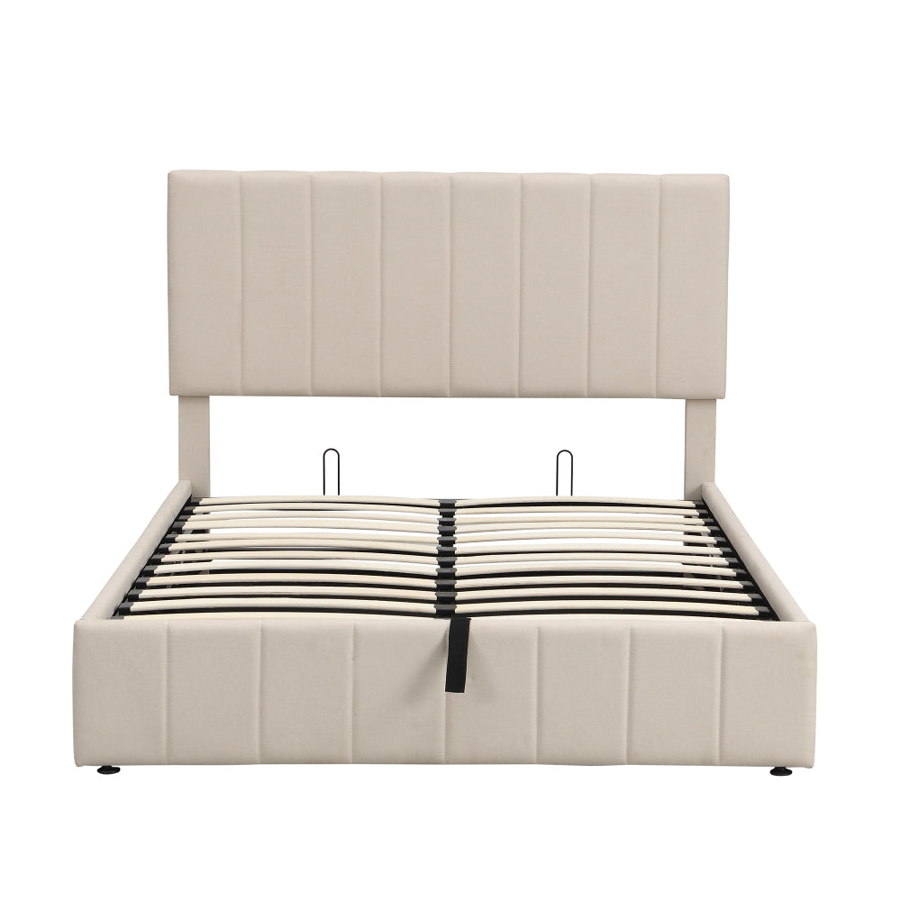 Harley Bed Frame, Full (Beige)