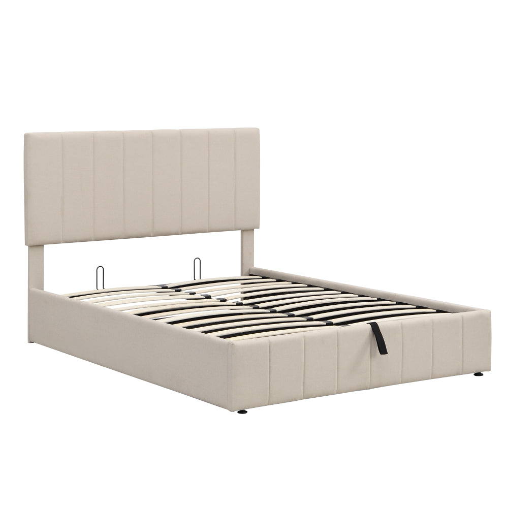 Harley Bed Frame, Full (Beige)