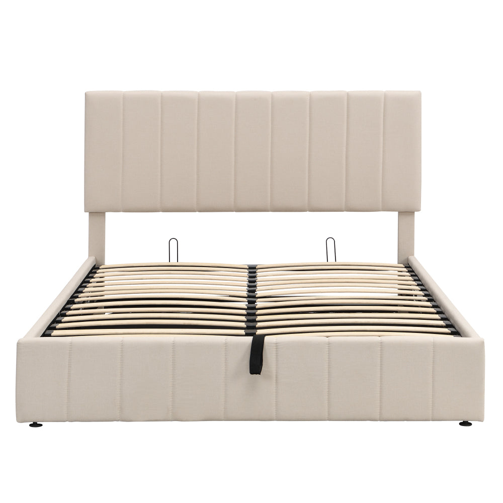 Harley Bed Frame, Queen (Beige)
