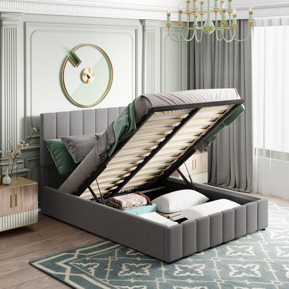 Harley Bed Frame, Full (Grey)