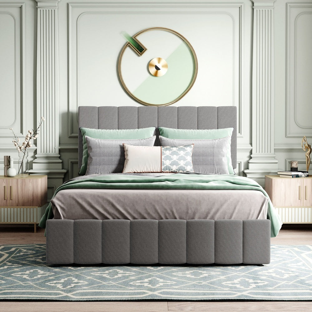 Harley Bed Frame, Full (Grey)