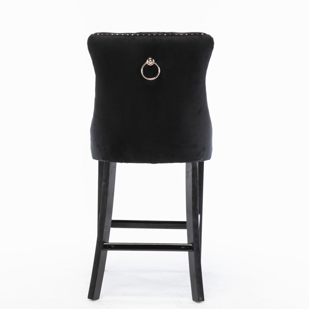 Eliezer Bar Stool, Set of 2 (Black)