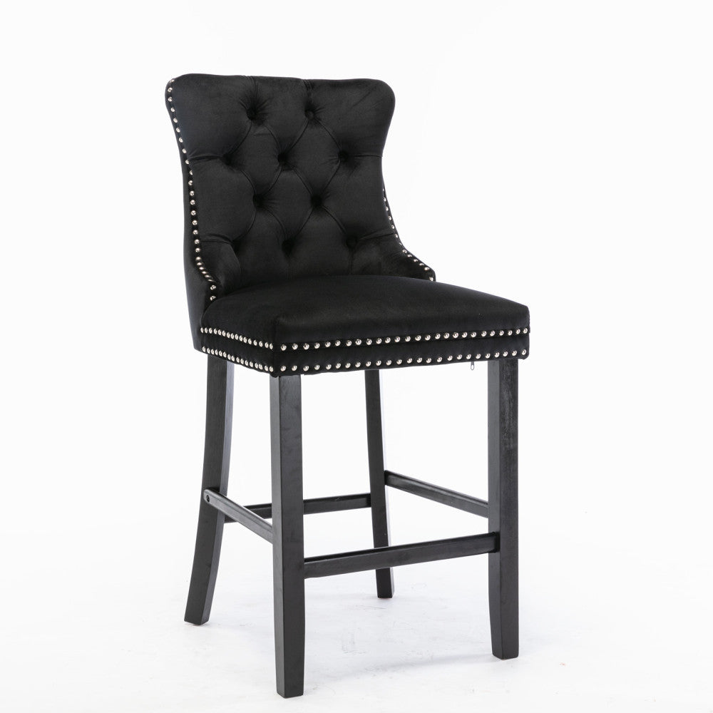 Eliezer Bar Stool, Set of 2 (Black)