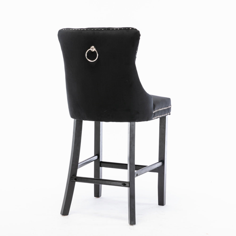 Eliezer Bar Stool, Set of 2 (Black)