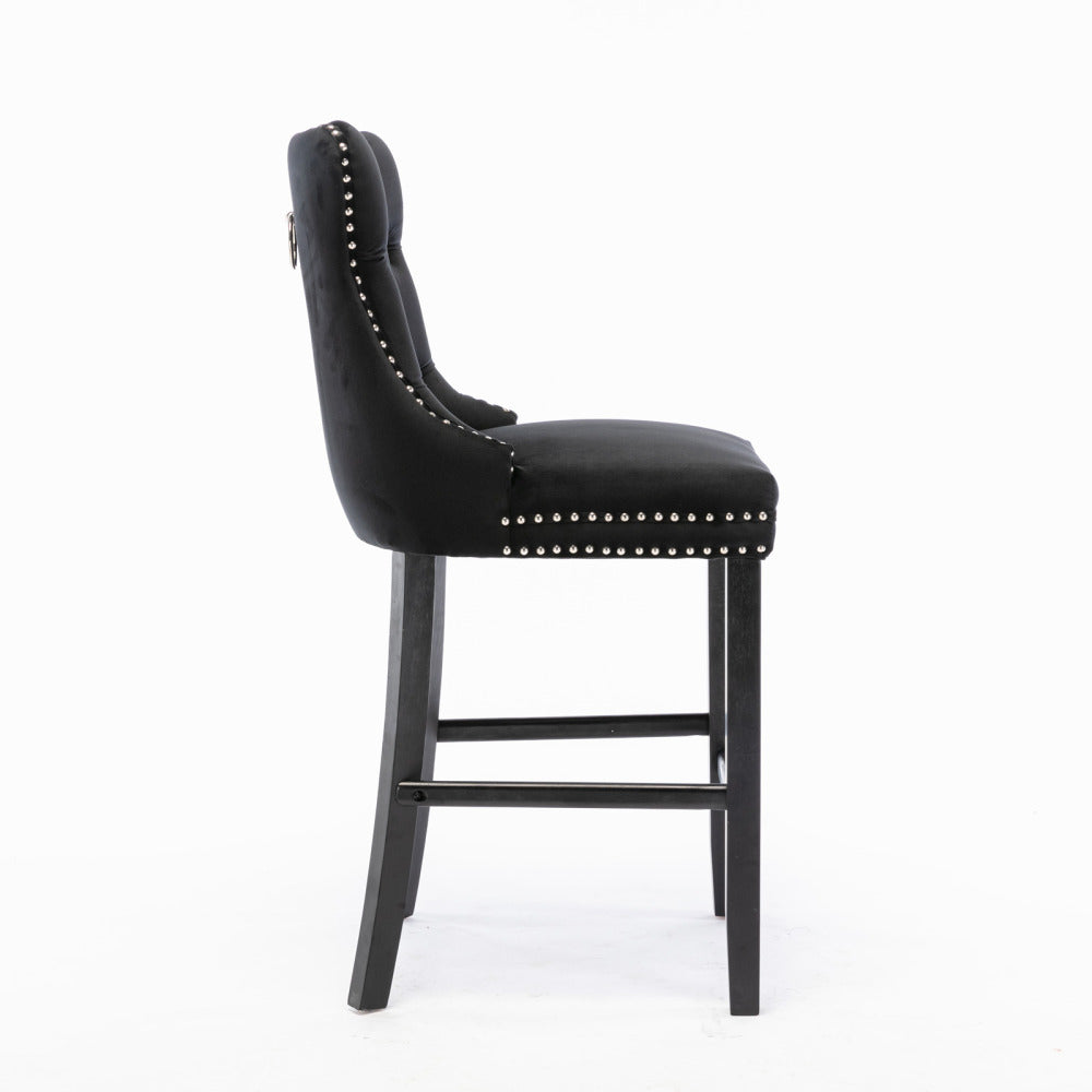 Eliezer Bar Stool, Set of 2 (Black)