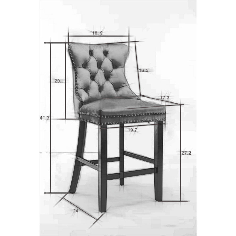 Eliezer Bar Stool, Set of 2 (Gold)