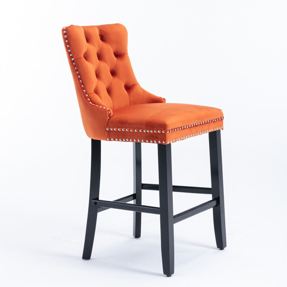 Eliezer Bar Stool, Set of 2 (Orange)
