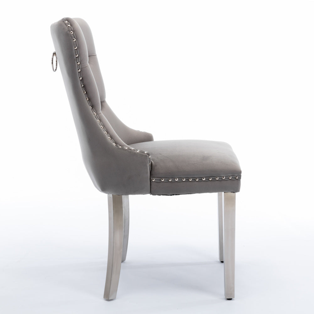 Corbin Dining Chair, Set of 2 (Grey)
