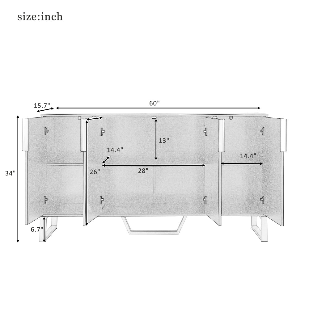 Stanley Accent Cabinet (White)