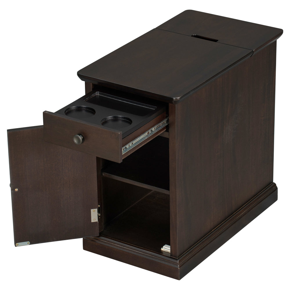 Rosalie End Table (Dark Brown)