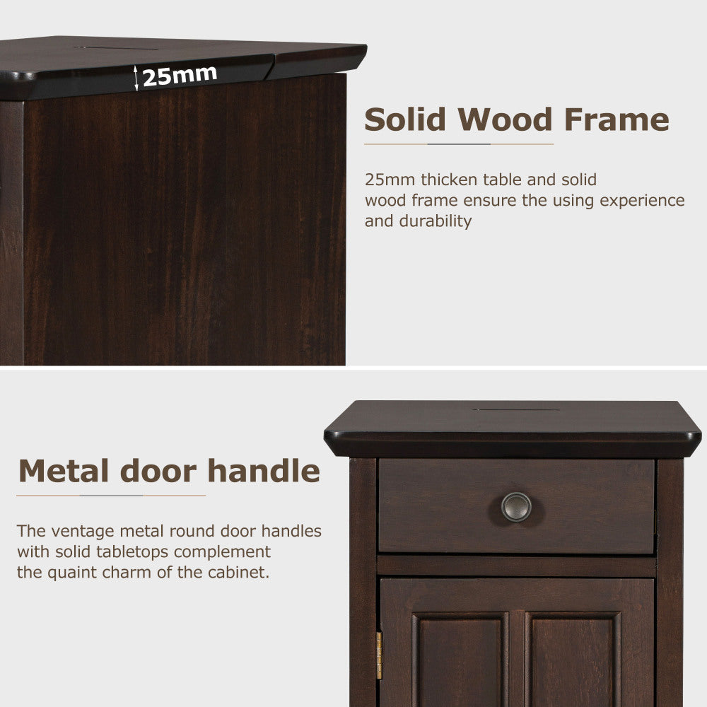 Rosalie End Table (Dark Brown)