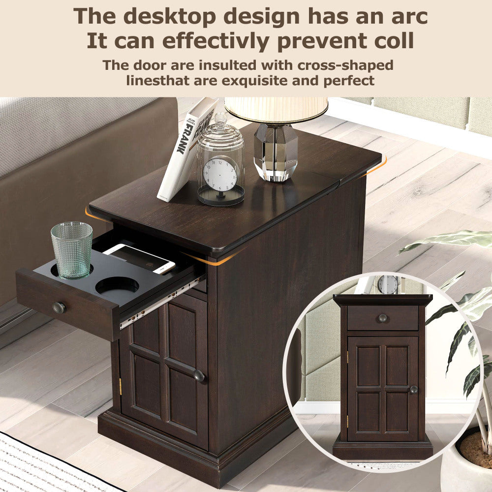 Rosalie End Table (Dark Brown)