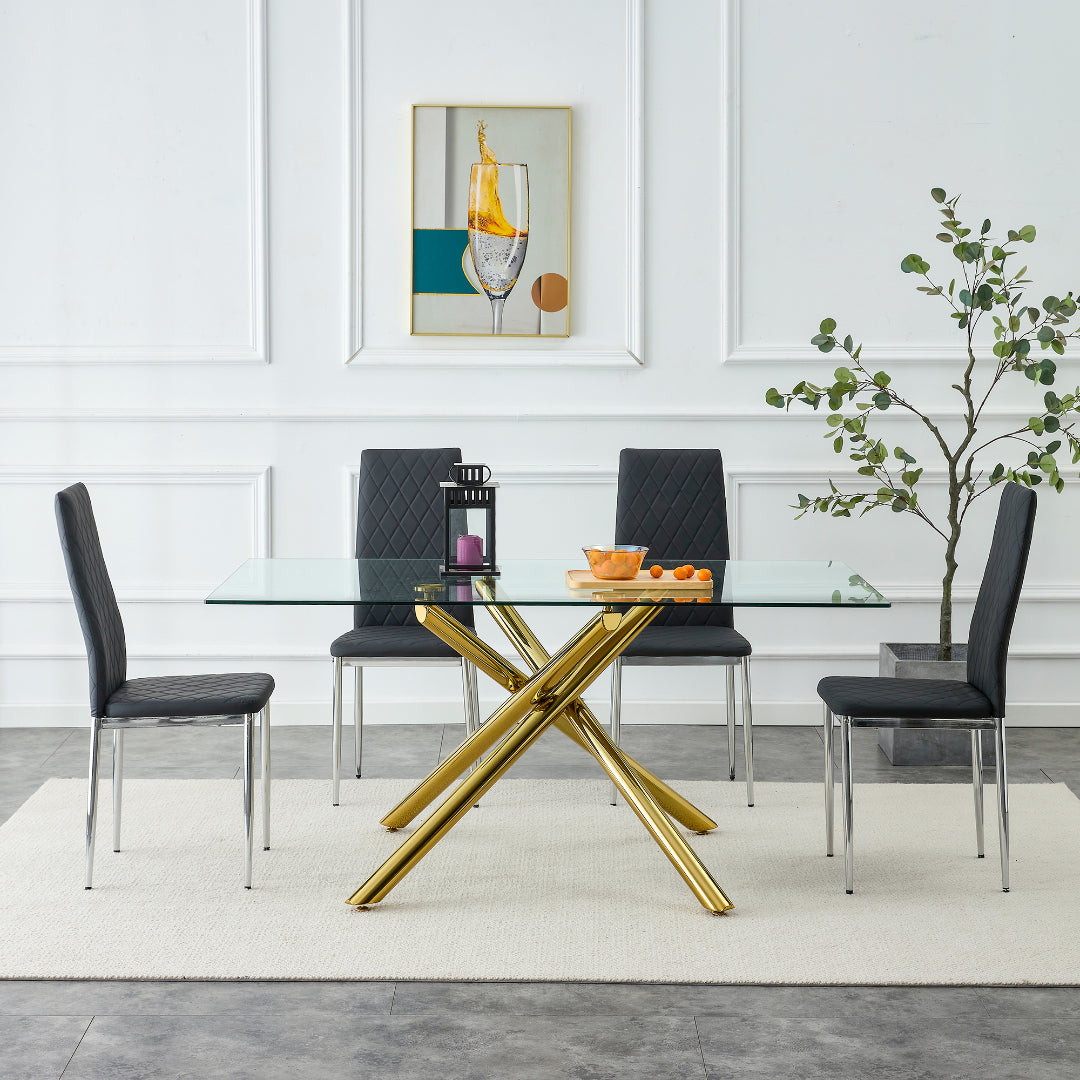 Gordon Dining Chair, Set of 4 (Black)
