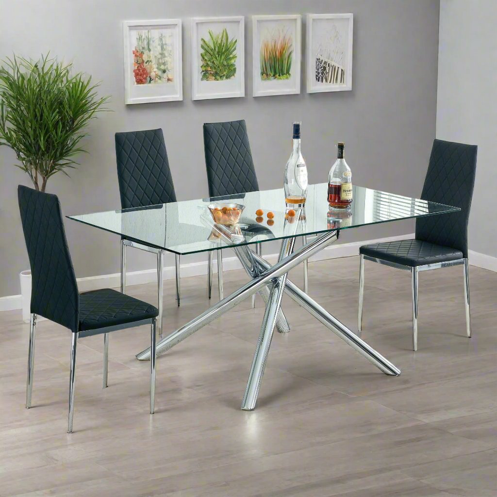 Gordon Dining Chair, Set of 4 (Black)