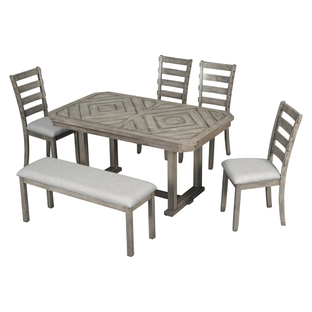 Stormi Dining Set, Set of 6 (Grey)