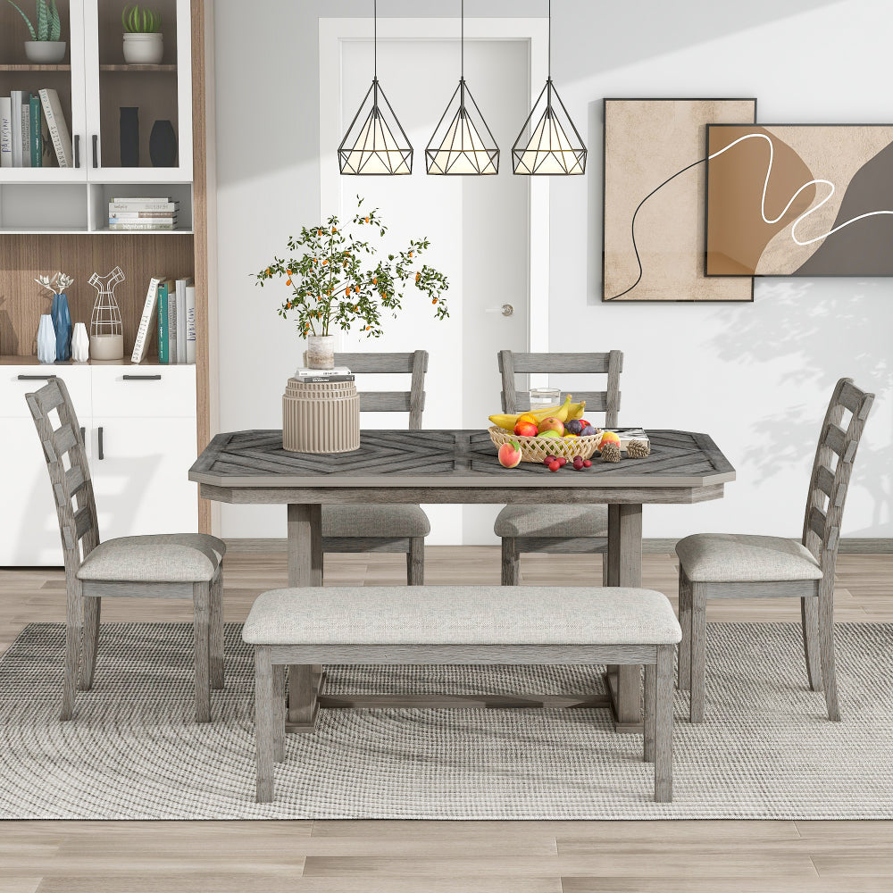 Stormi Dining Set, Set of 6 (Grey)
