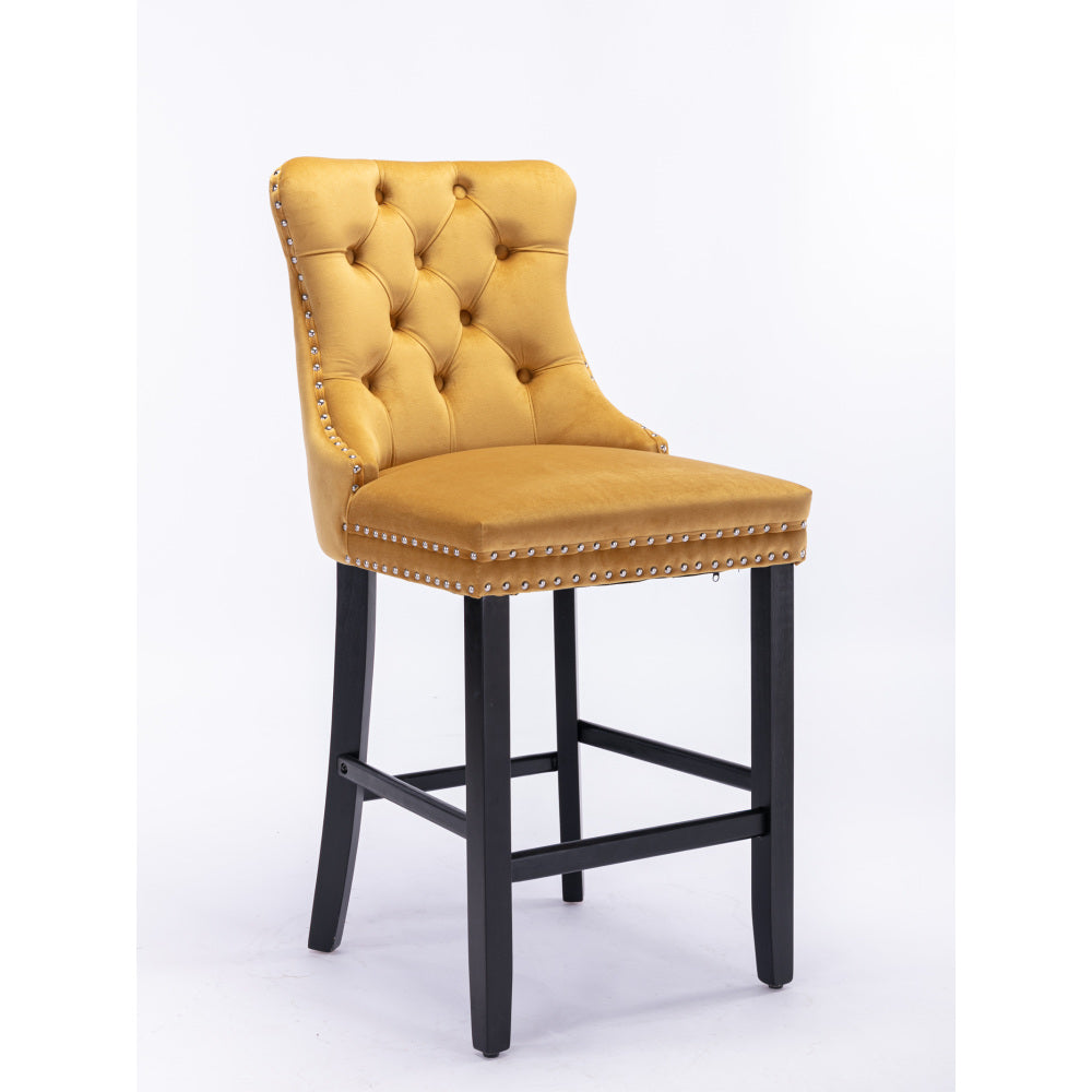 Eliezer Bar Stool, Set of 2 (Gold)