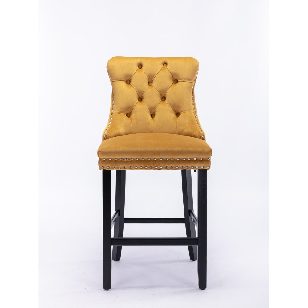 Eliezer Bar Stool, Set of 2 (Gold)