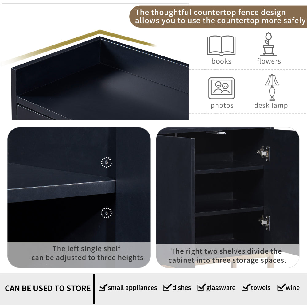 Patrick Accent Cabinet (Black)