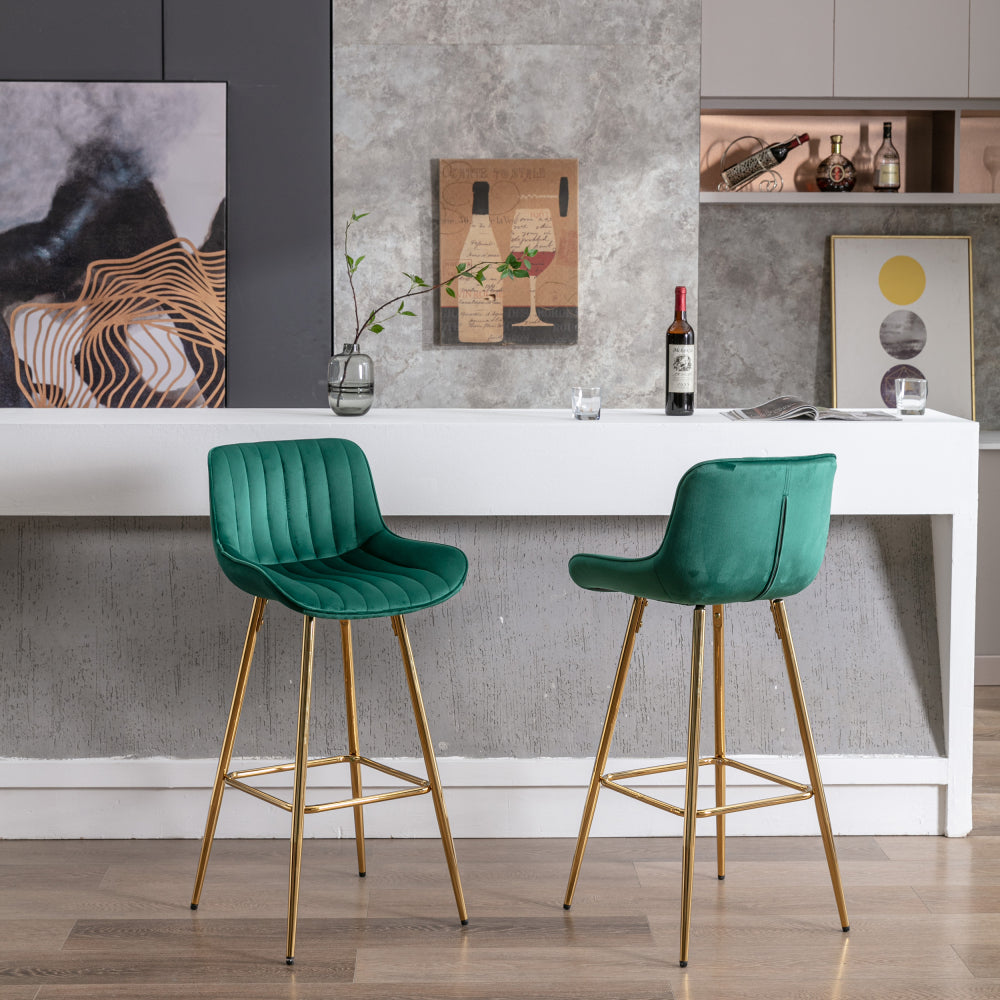 Morrison Bar Stool, Set of 2 (Green)