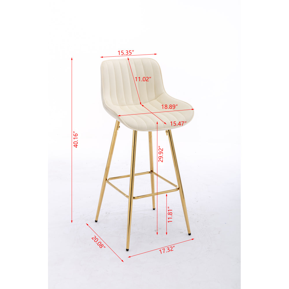 Morrison Bar Stool, Set of 2 (White)