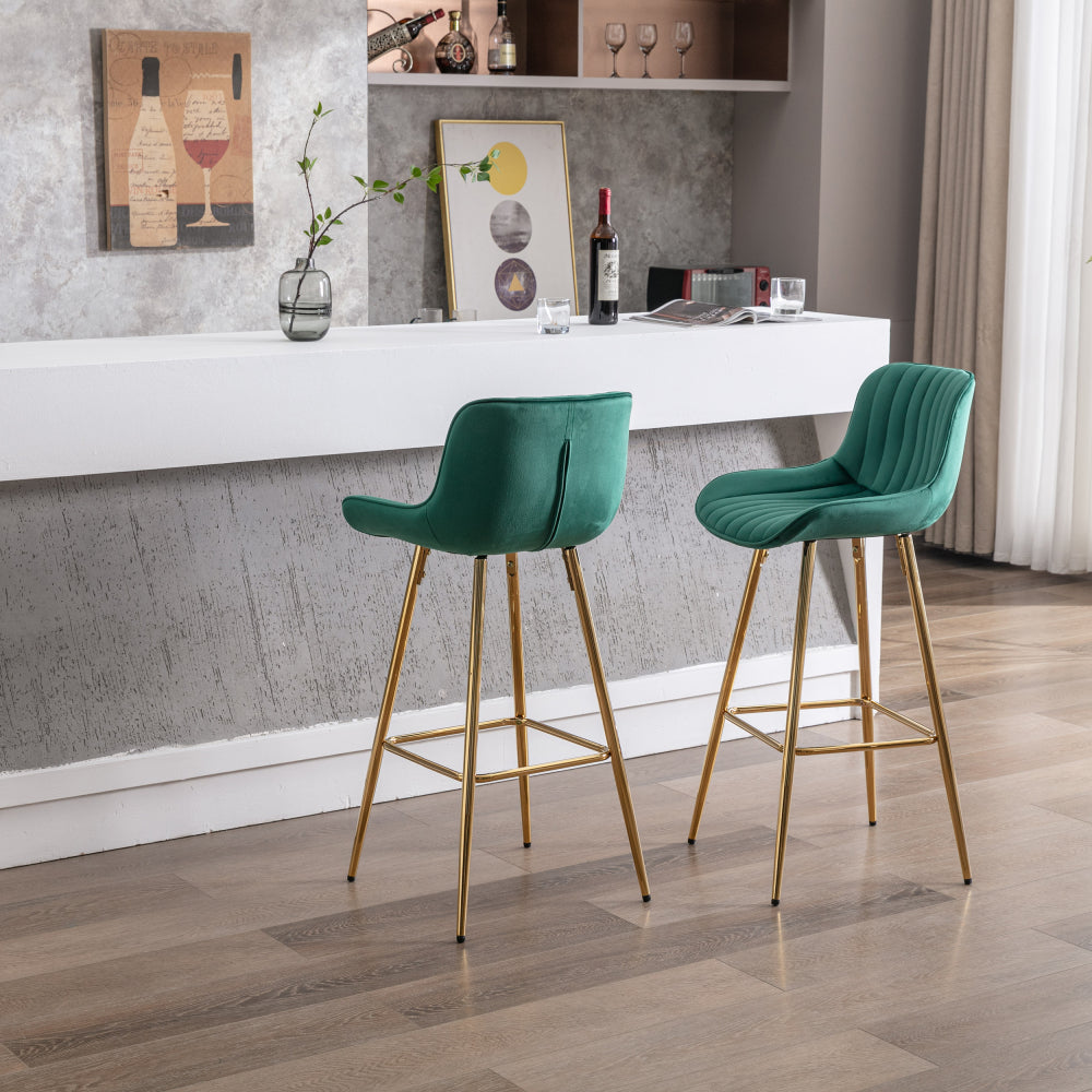 Morrison Bar Stool, Set of 2 (Green)