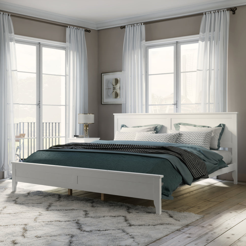 Paul Bed Frame, King (White)