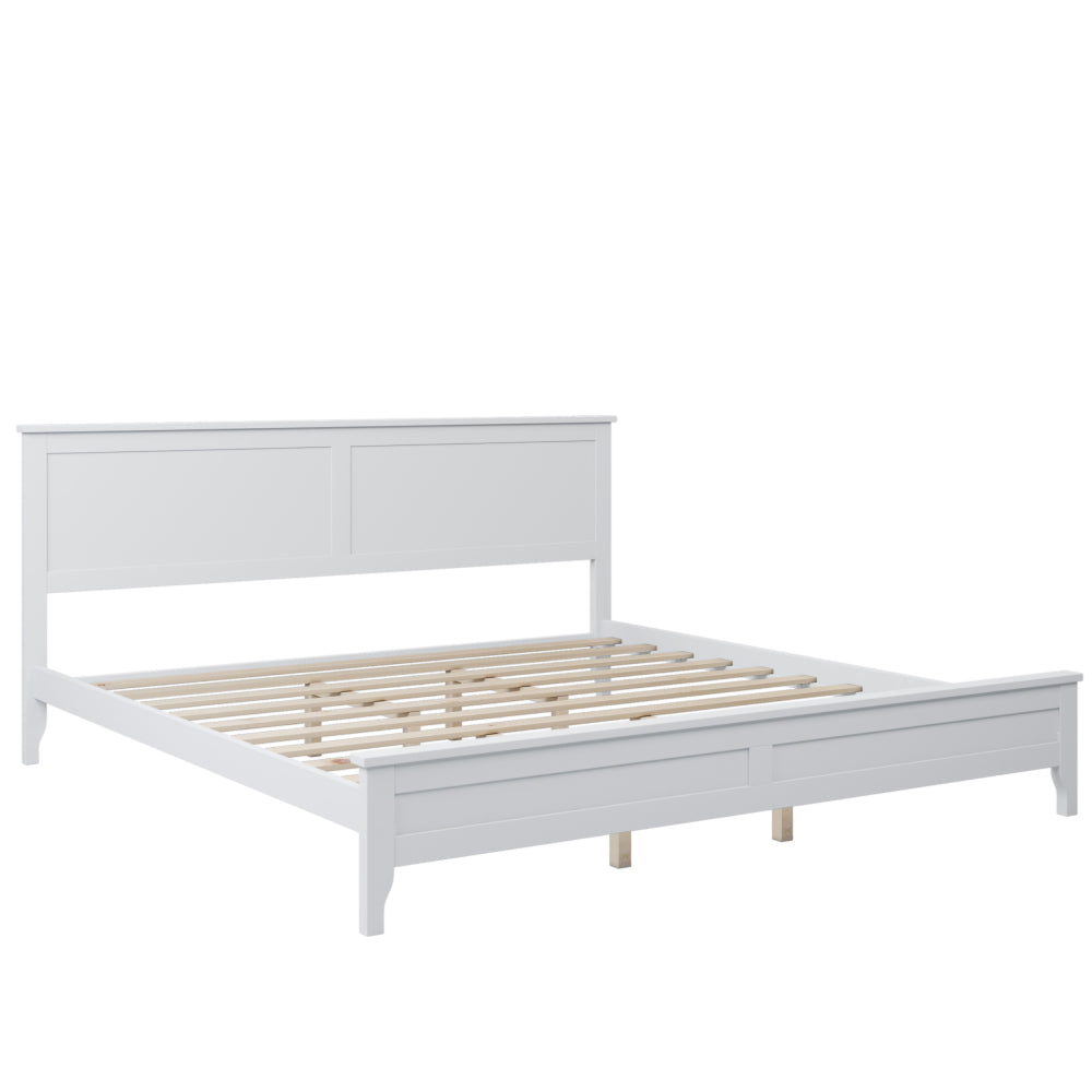 Paul Bed Frame, King (White)