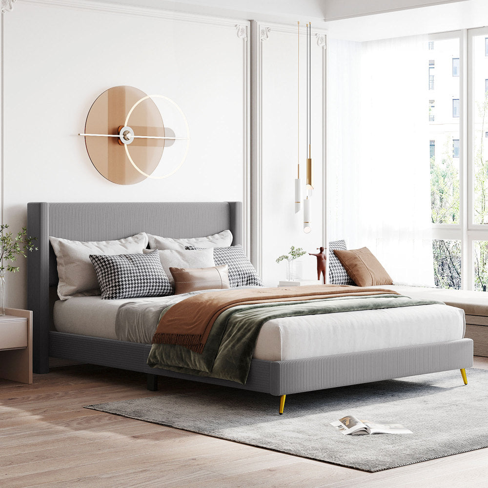 Malani Bed Frame, Queen (Grey)