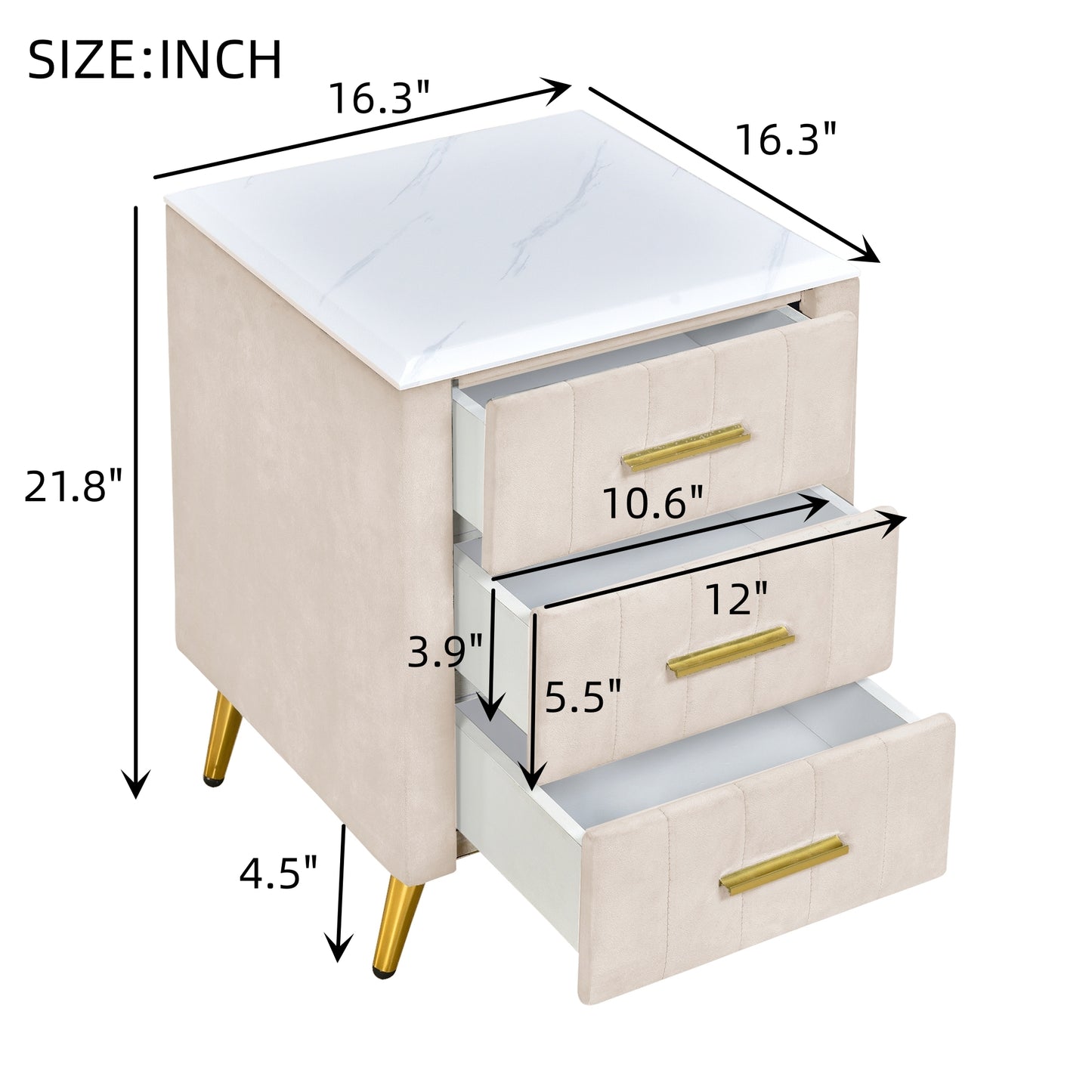 Jackson Nightstand (Beige)