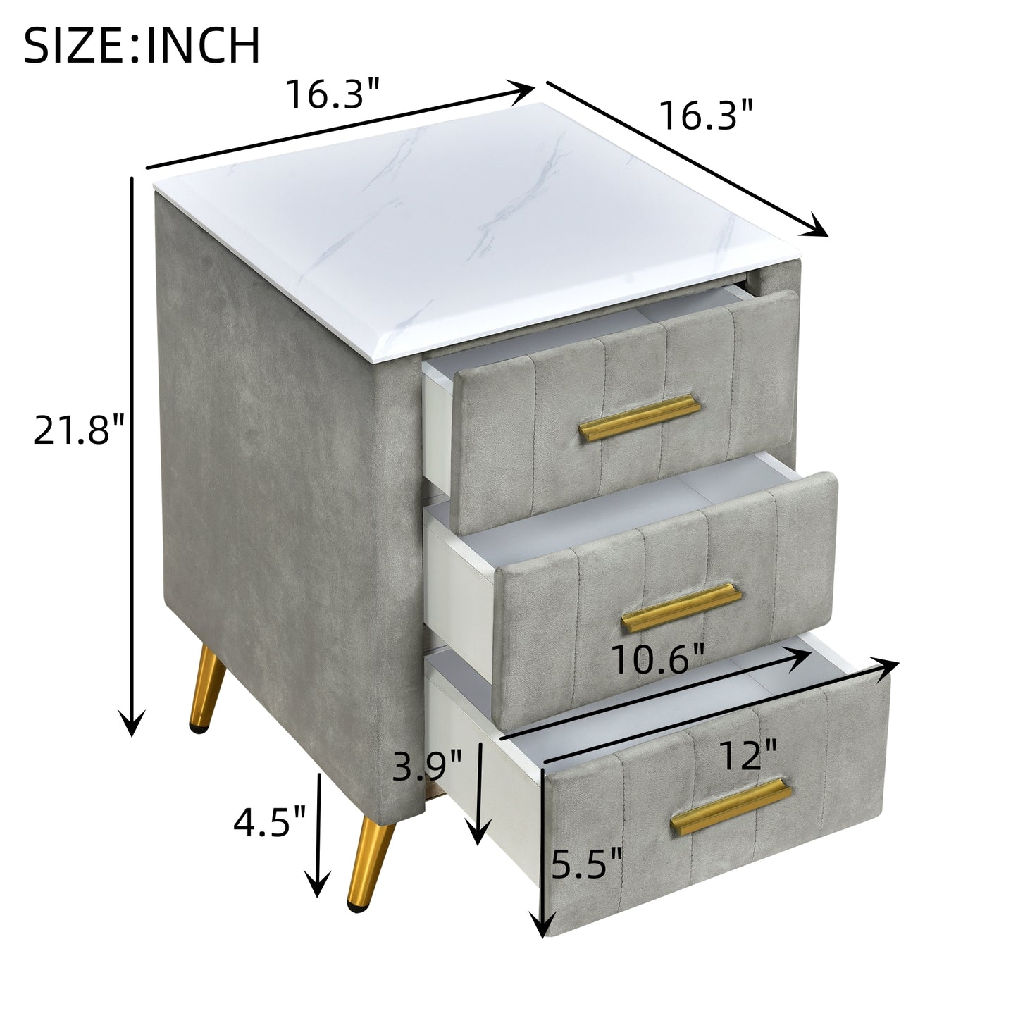 Jackson Nightstand (Grey)