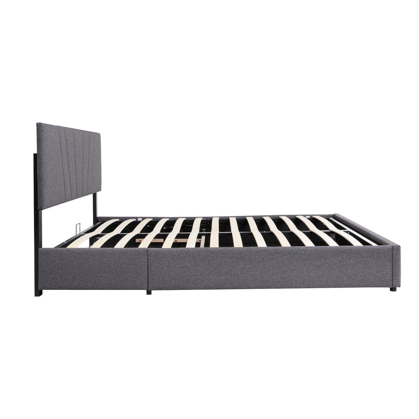 Cassandra Bed, Full (Grey)