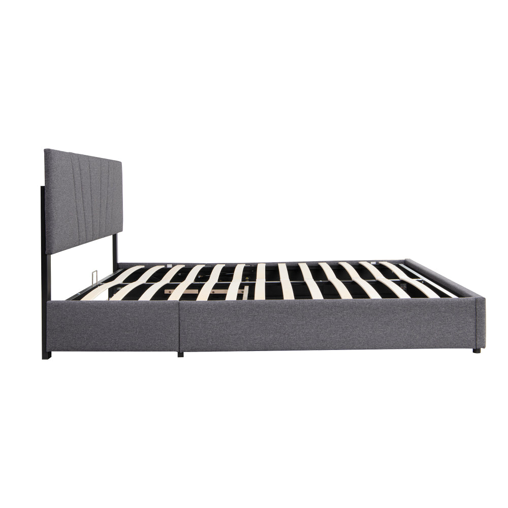 Cassandra Bed, Queen (Grey)