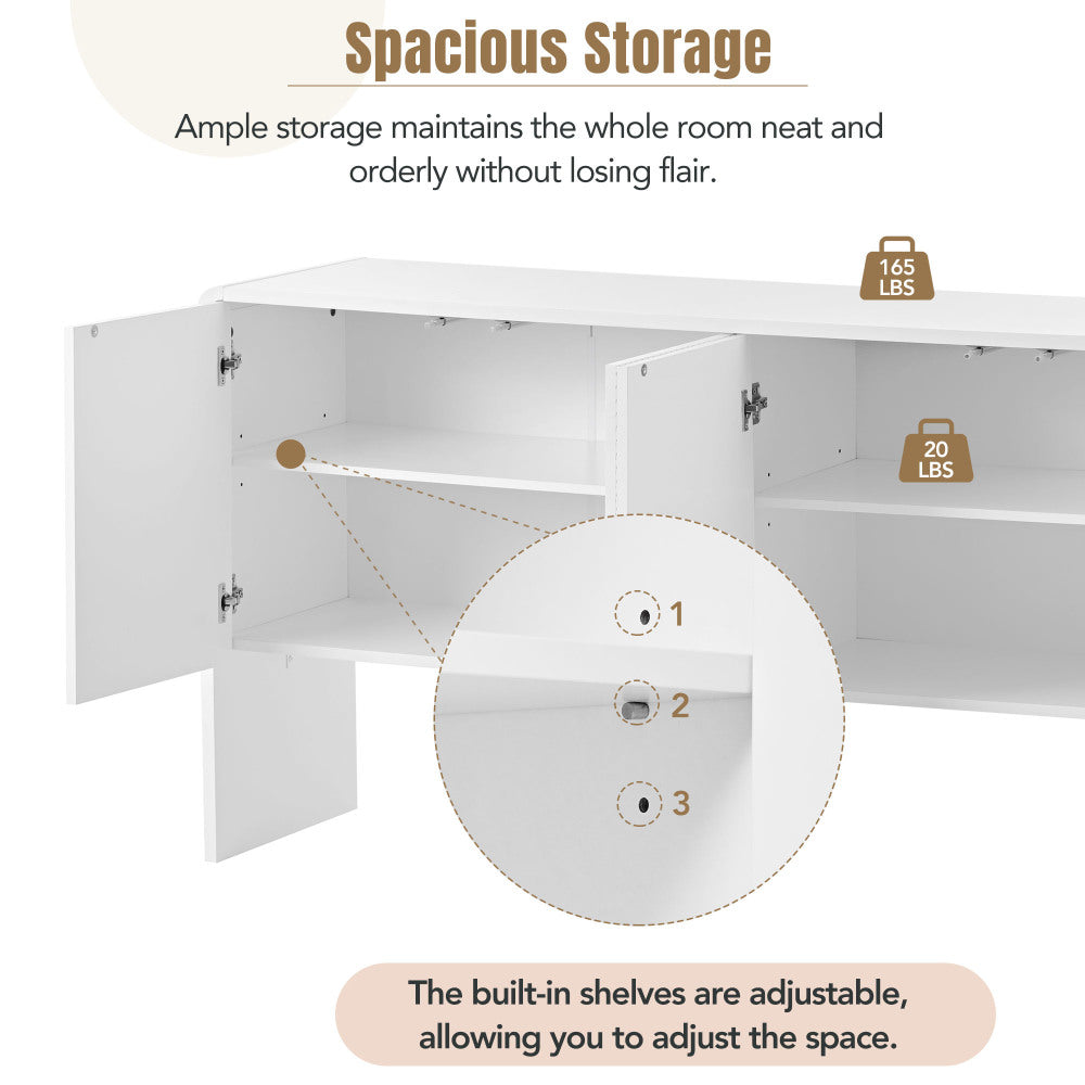 Trujillo Accent Cabinet (White)
