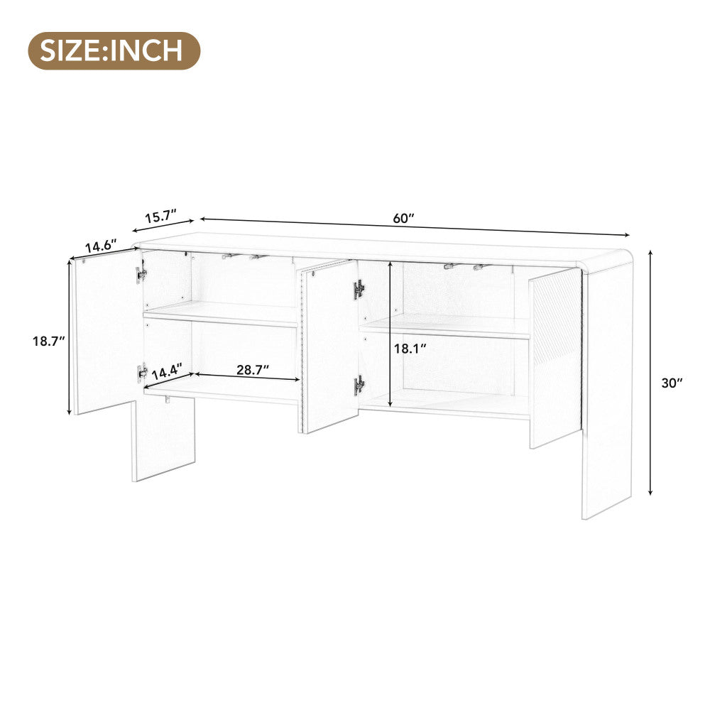 Trujillo Accent Cabinet (White)