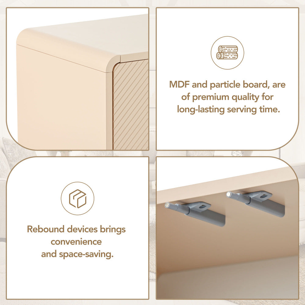 Trujillo Accent Cabinet (Apricot Cream)