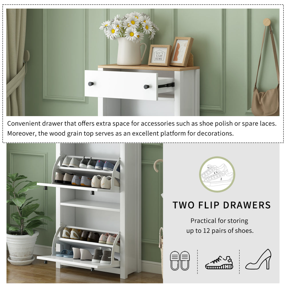 Ramirez Shoe Cabinet (White)